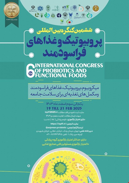 ششمین کنگره بین‌المللی پروبیوتیک و غذاهای فراسودمند 